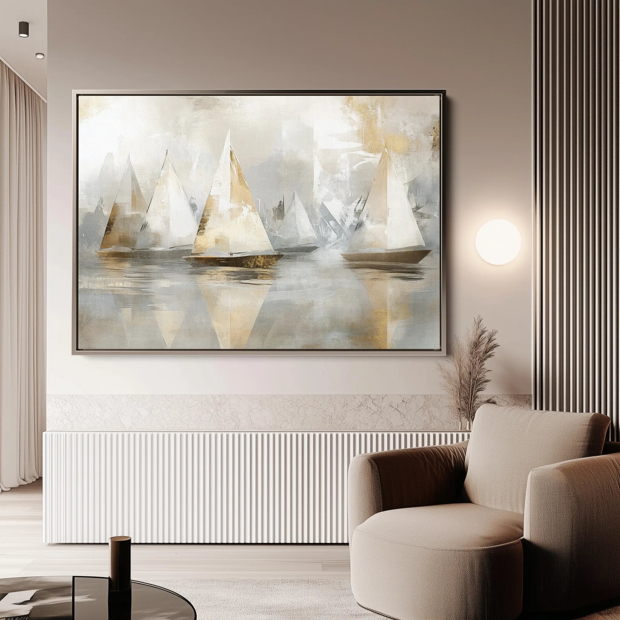 Landscape 481 Canvas Art 18" x 24" / 45 x 60 cm / Black