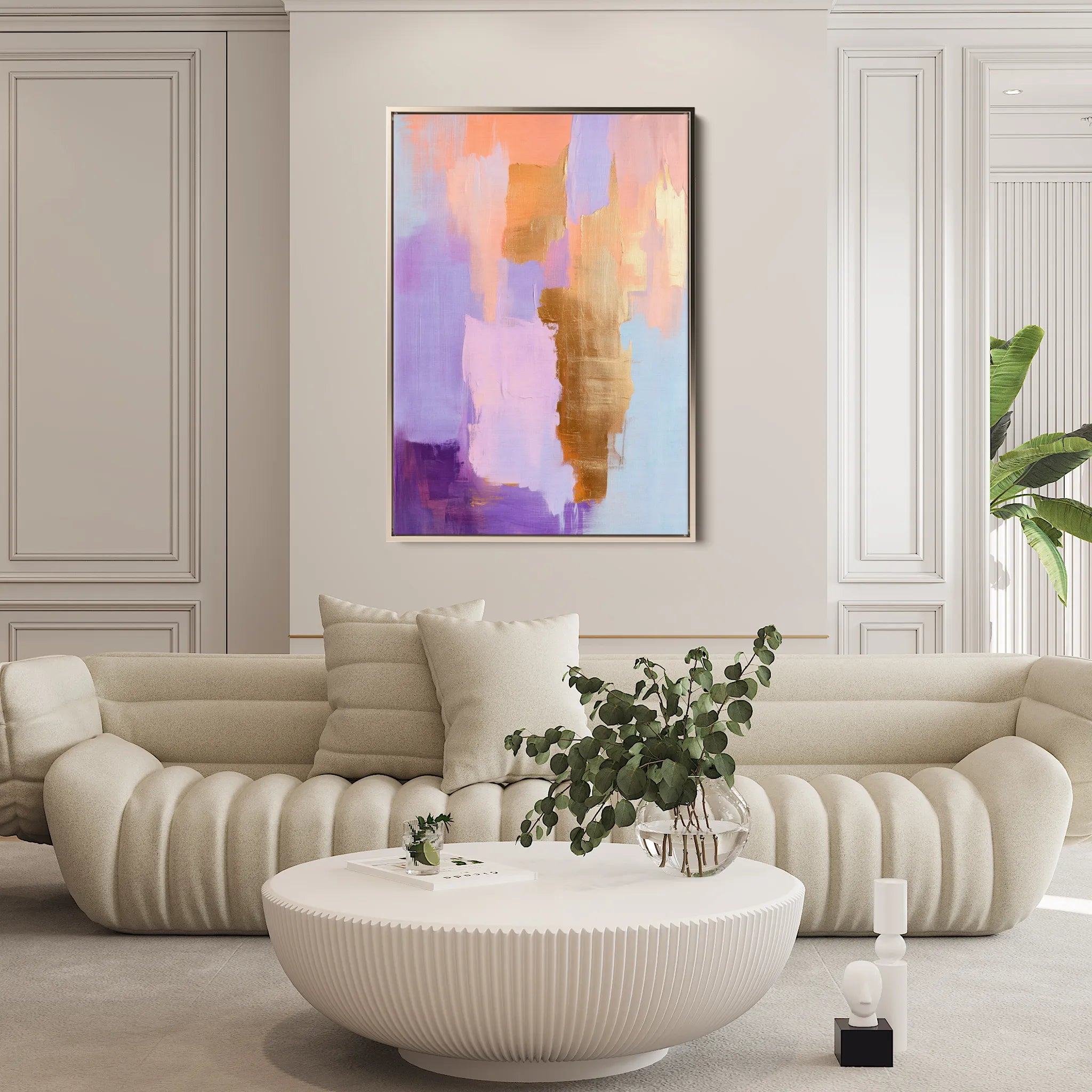 Abstract 482 Canvas Art 18" x 24" / 45 x 60 cm / Black