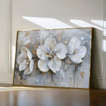 Floral 482 Canvas Art 18" x 24" / 45 x 60 cm / Black