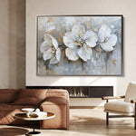 Floral 482 Canvas Art 18" x 24" / 45 x 60 cm / Black