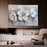 Floral 482 Canvas Art 18" x 24" / 45 x 60 cm / Black