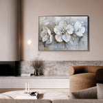 Floral 482 Canvas Art 18" x 24" / 45 x 60 cm / Black