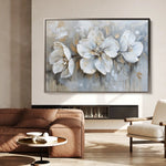 Floral 482 Canvas Art 60 x 40 cm / Black