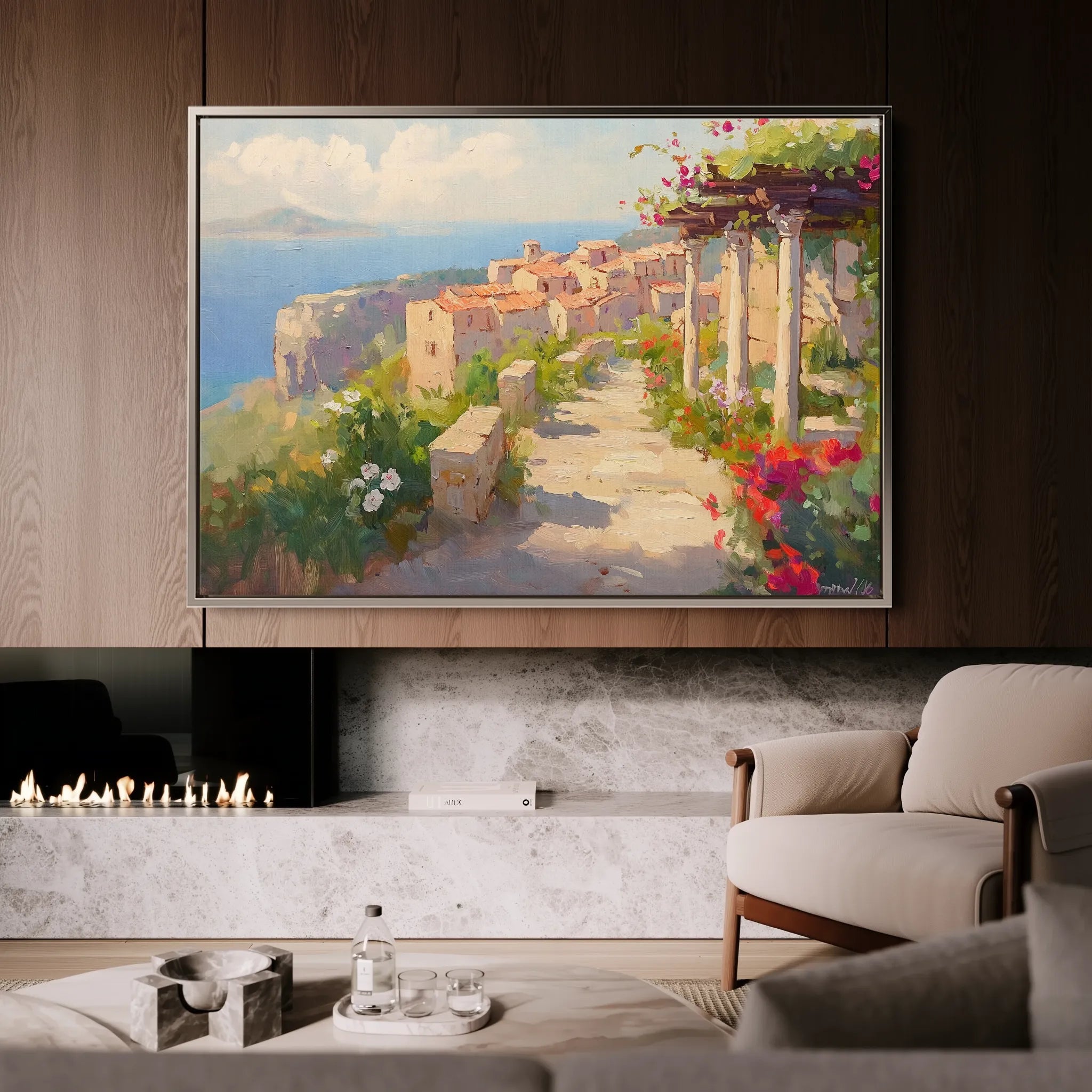 Landscape 482 Canvas Art 18" x 24" / 45 x 60 cm / Black
