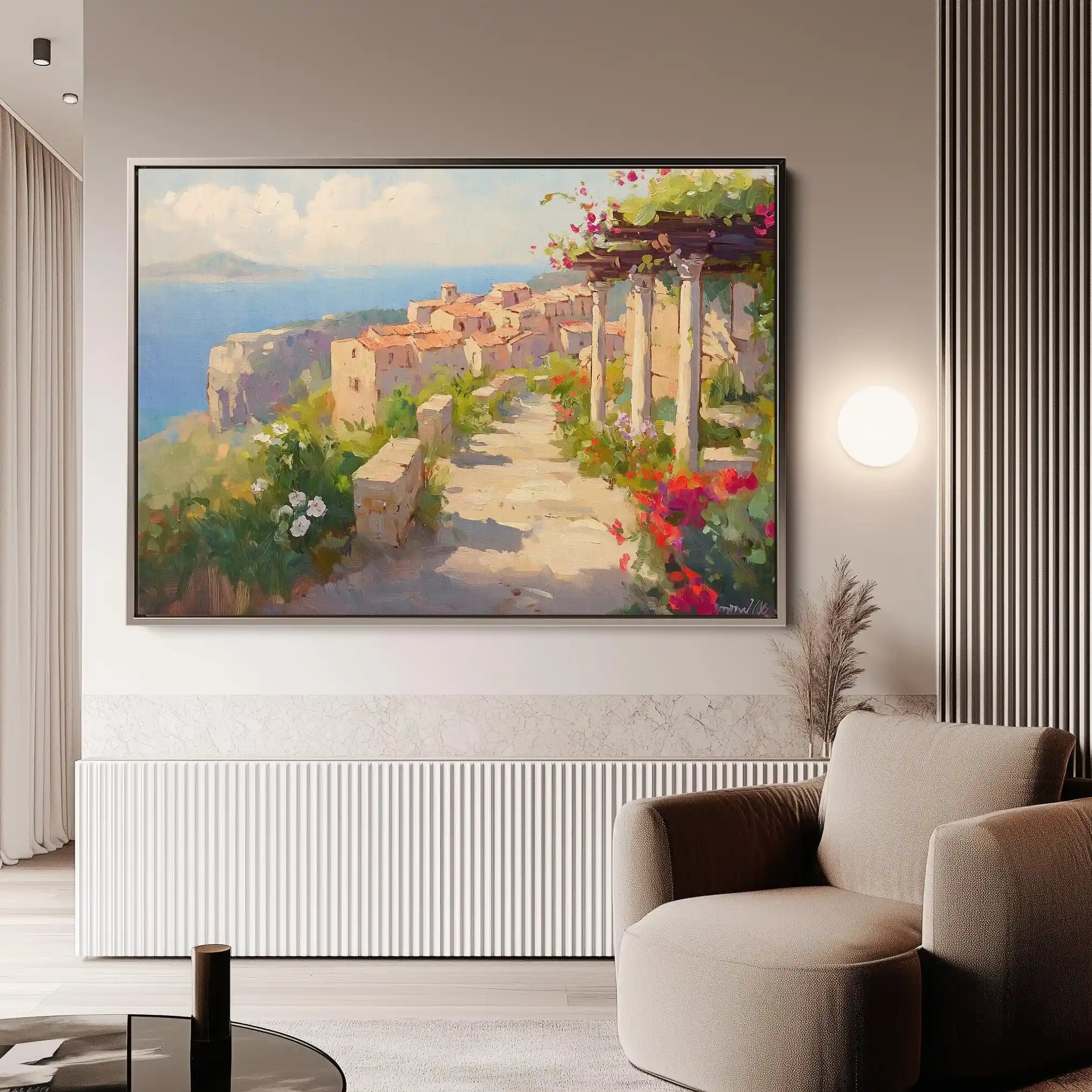 Landscape 482 Canvas Art 60 x 40 cm / Black