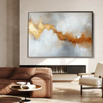 Abstract 483 Canvas Art 18" x 24" / 45 x 60 cm / Black
