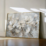 Floral 483 Canvas Art 18" x 24" / 45 x 60 cm / Black