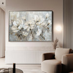Floral 483 Canvas Art 18" x 24" / 45 x 60 cm / Black