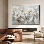 Floral 483 Canvas Art 18" x 24" / 45 x 60 cm / Black