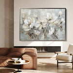Floral 483 Canvas Art 60 x 40 cm / Black