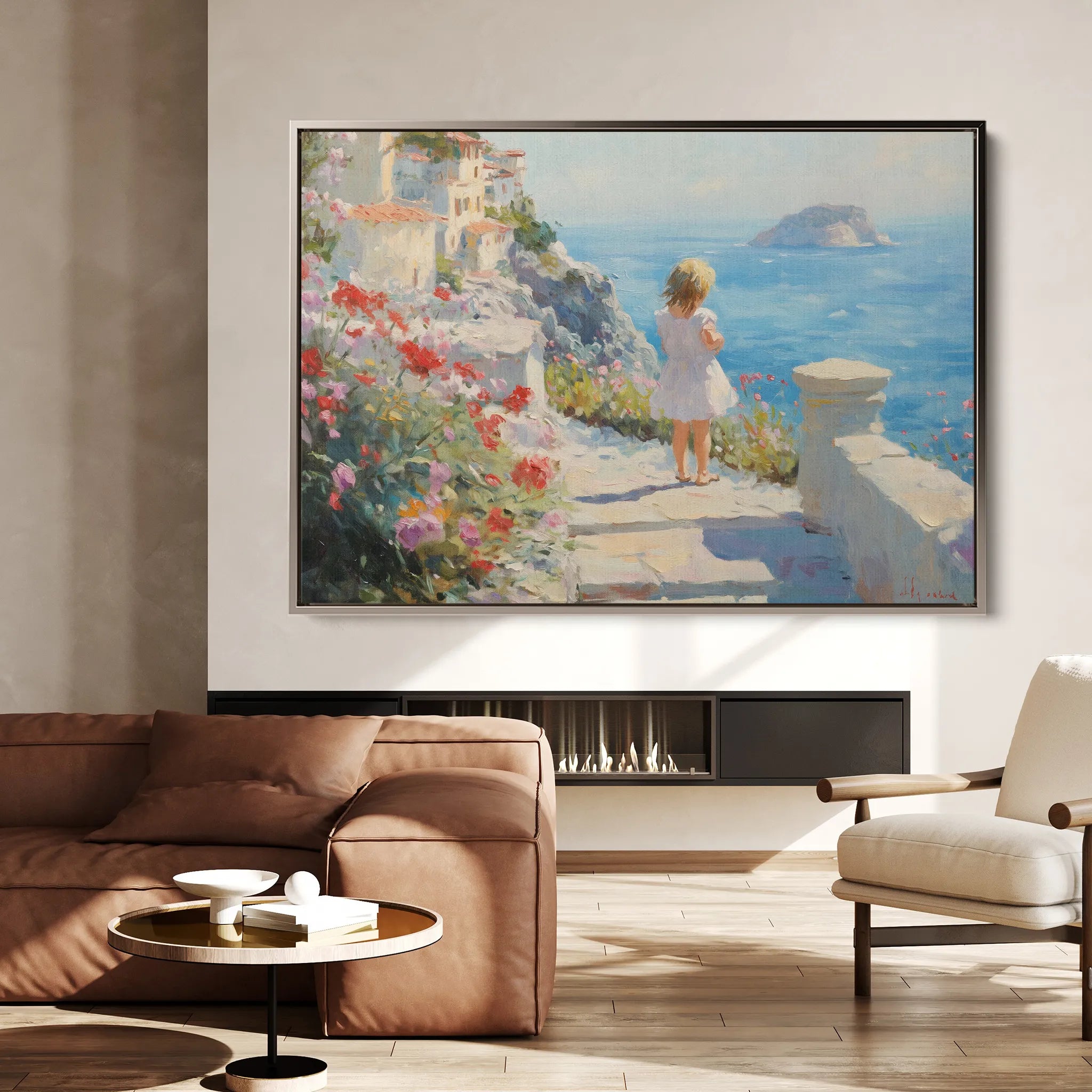 Landscape 483 Canvas Art 18" x 24" / 45 x 60 cm / Black