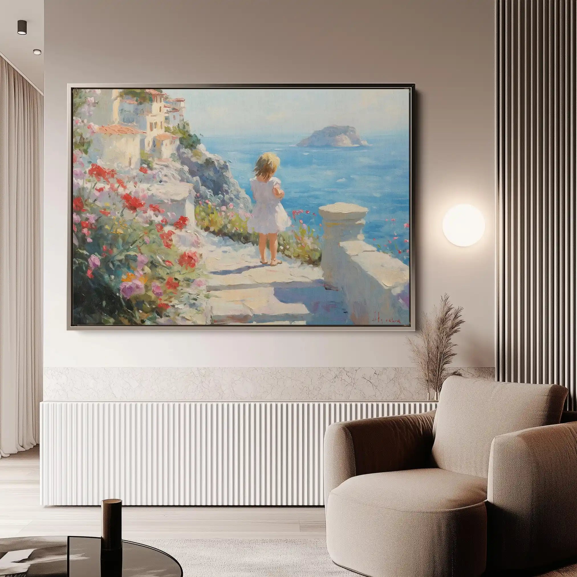 Landscape 483 Canvas Art 60 x 40 cm / Black