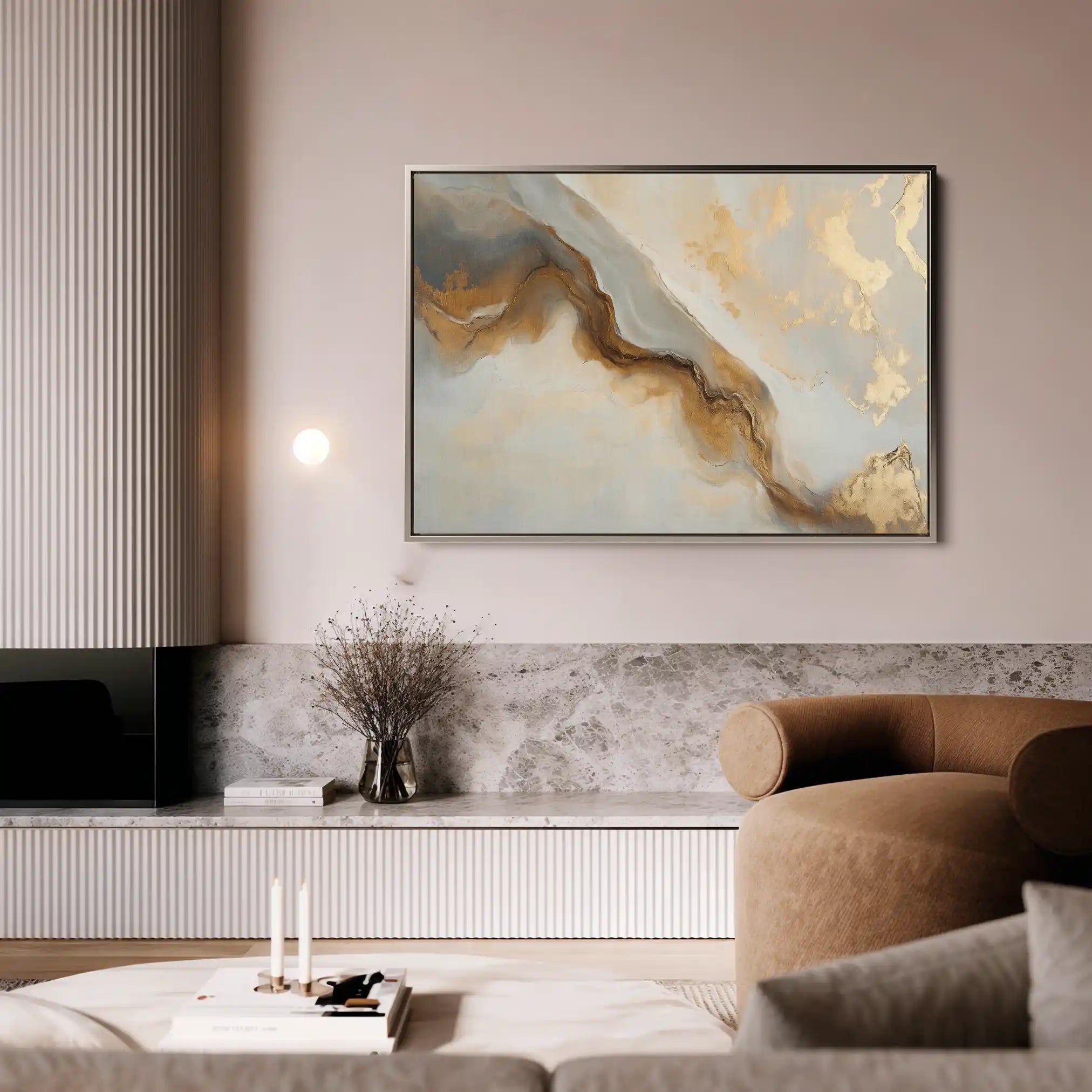 Abstract 484 Canvas Art 18" x 24" / 45 x 60 cm / Black
