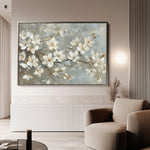 Floral 484 Canvas Art 18" x 24" / 45 x 60 cm / Black