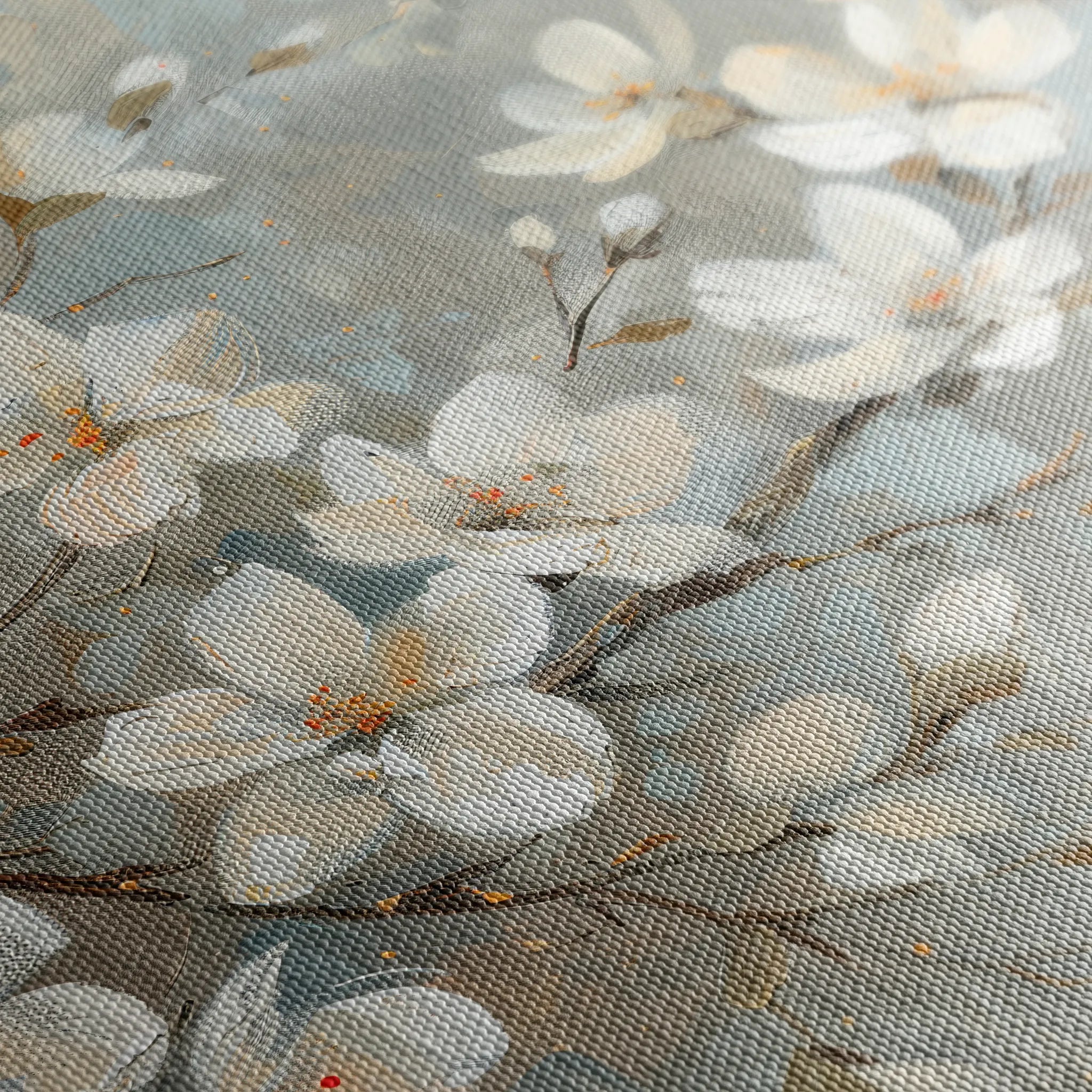 Floral 484 Canvas Art 18" x 24" / 45 x 60 cm / Black