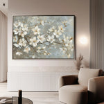 Floral 484 Canvas Art 60 x 40 cm / Black