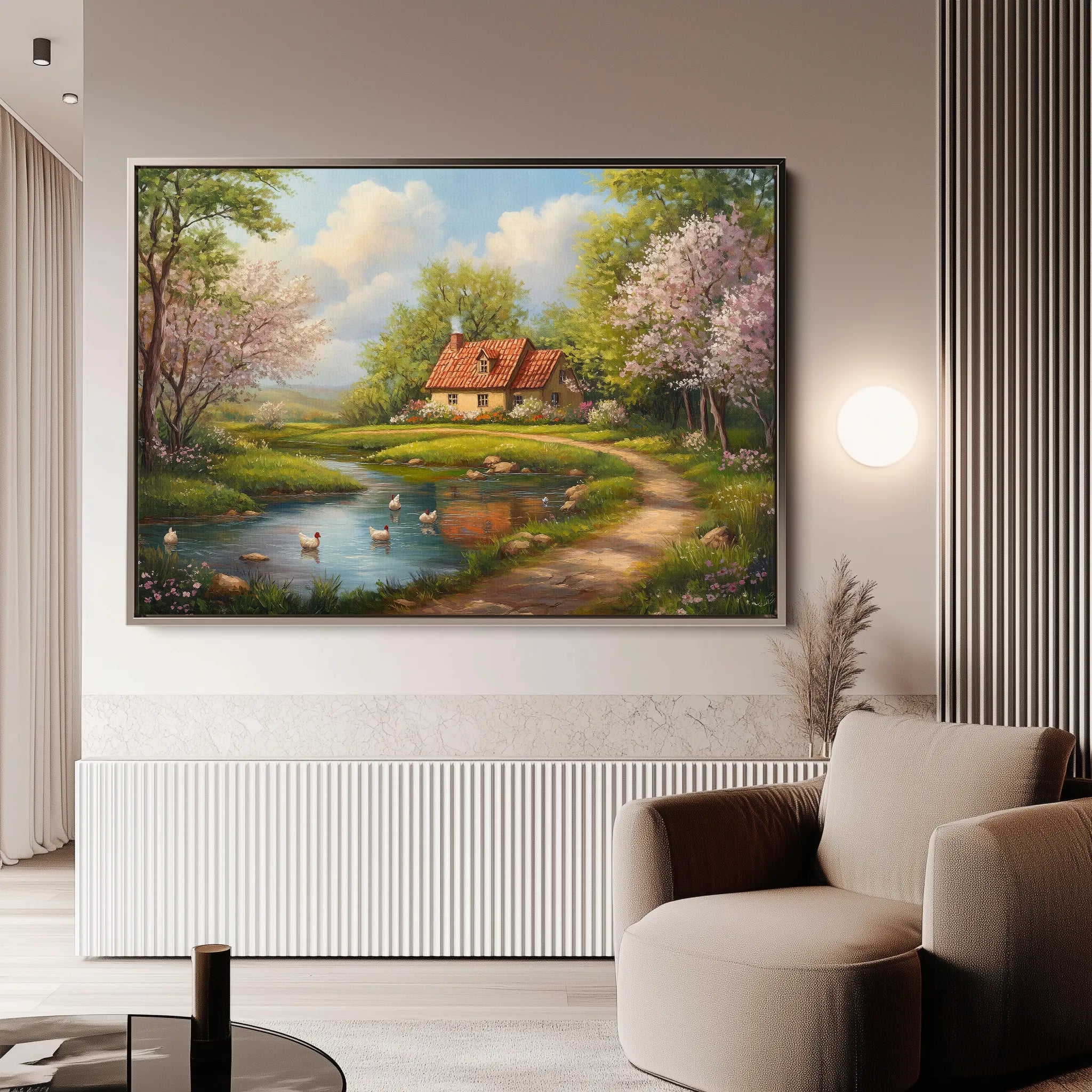 Landscape 484 Canvas Art 18" x 24" / 45 x 60 cm / Black