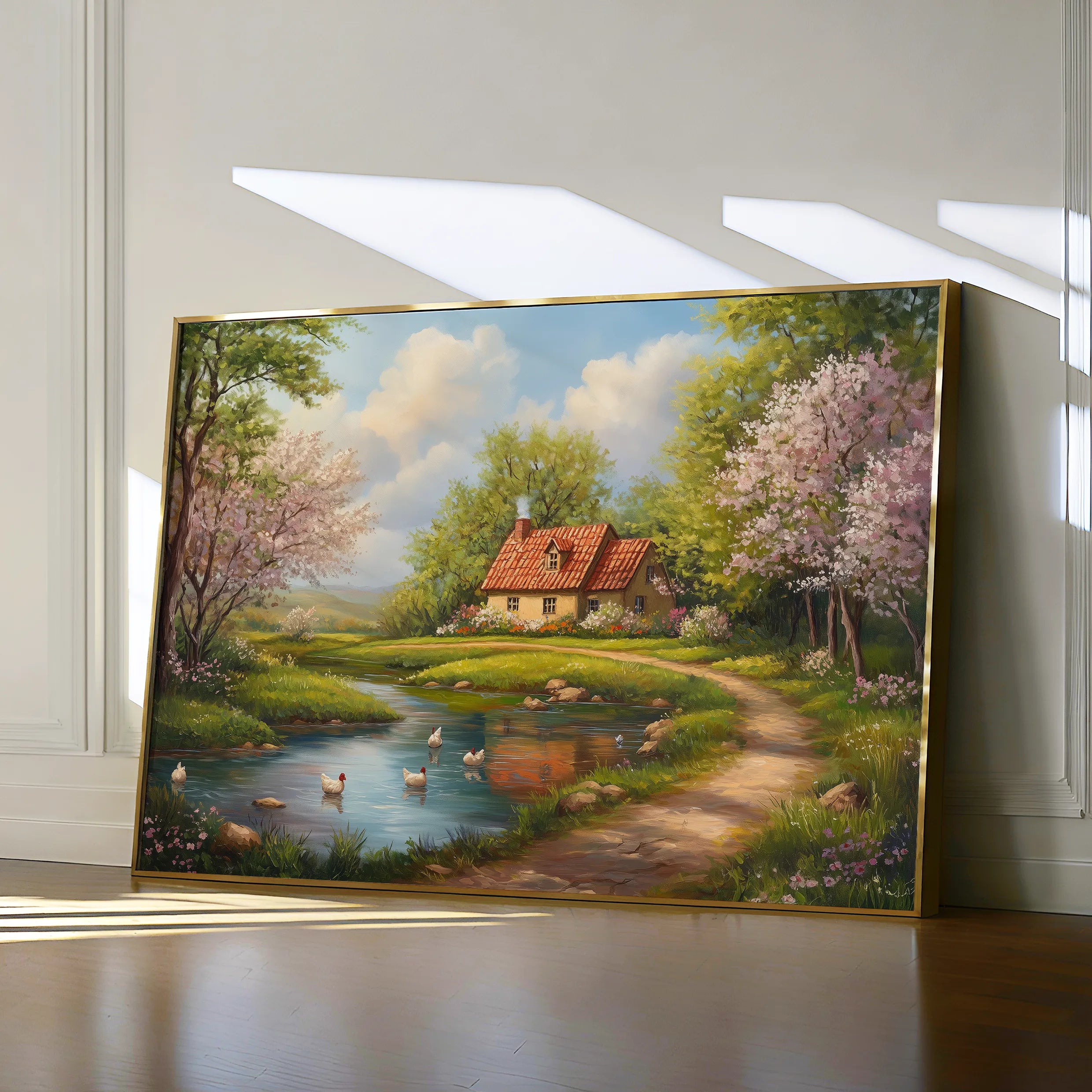 Landscape 484 Canvas Art 18" x 24" / 45 x 60 cm / Black