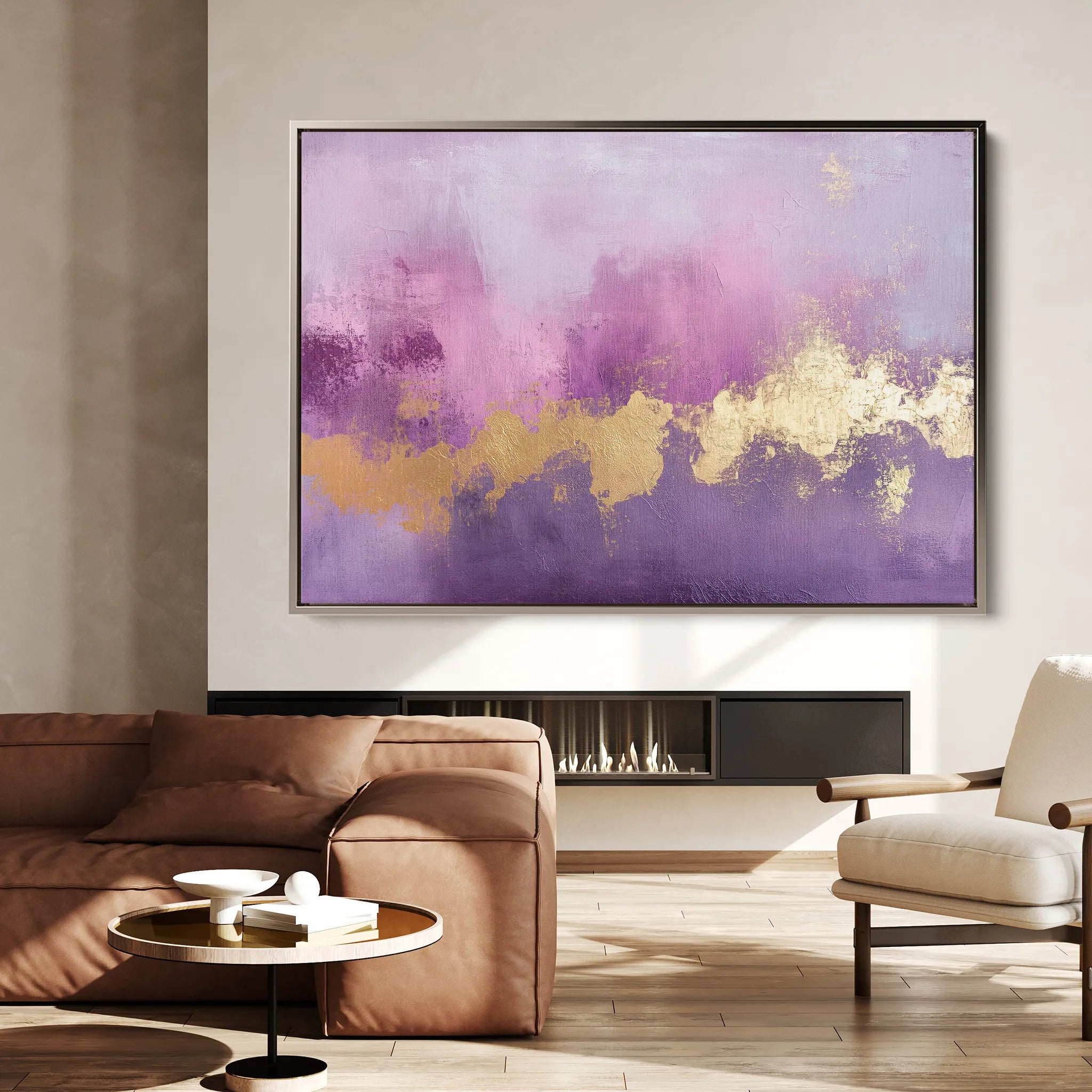 Abstract 485 Canvas Art 18" x 24" / 45 x 60 cm / Black