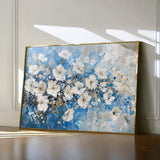 Floral 485 Canvas Art 18" x 24" / 45 x 60 cm / Black