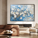 Floral 485 Canvas Art 18" x 24" / 45 x 60 cm / Black