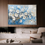Floral 485 Canvas Art 18" x 24" / 45 x 60 cm / Black