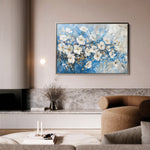 Floral 485 Canvas Art 18" x 24" / 45 x 60 cm / Black