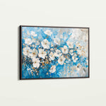 Floral 485 Canvas Art 18" x 24" / 45 x 60 cm / Black
