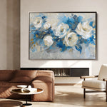 Floral 486 Canvas Art 18" x 24" / 45 x 60 cm / Black