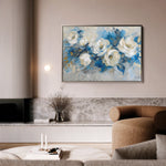 Floral 486 Canvas Art 18" x 24" / 45 x 60 cm / Black