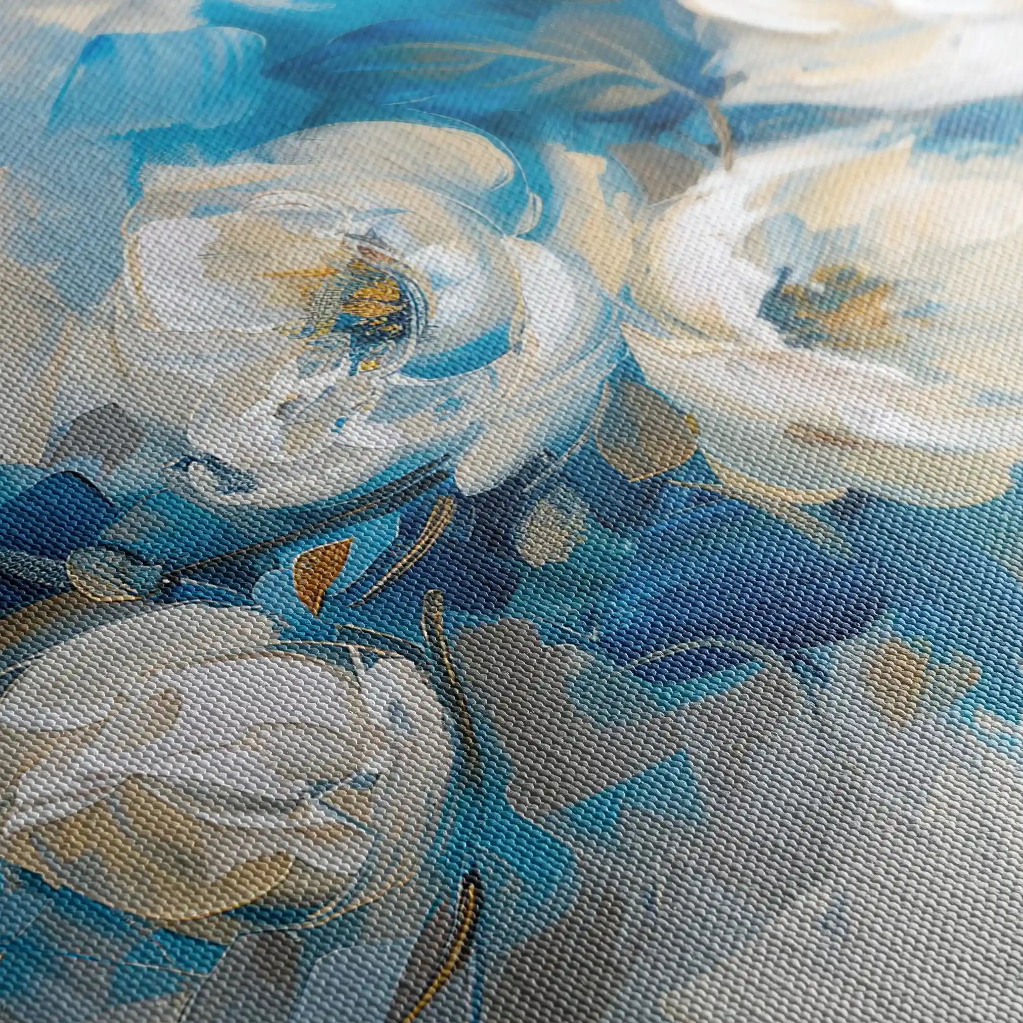 Floral 486 Canvas Art 60 x 40 cm / Black