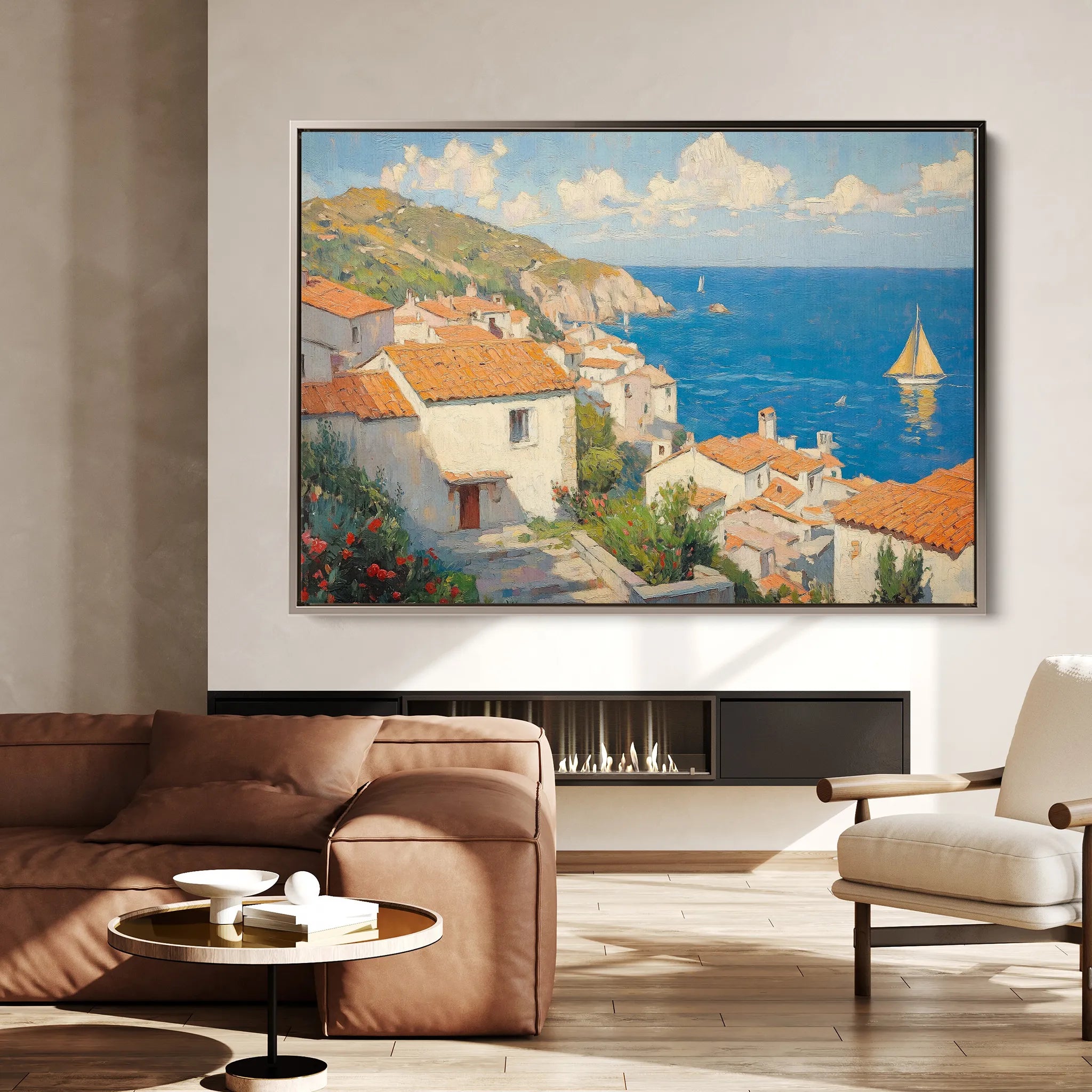 Landscape 486 Canvas Art 18" x 24" / 45 x 60 cm / Black