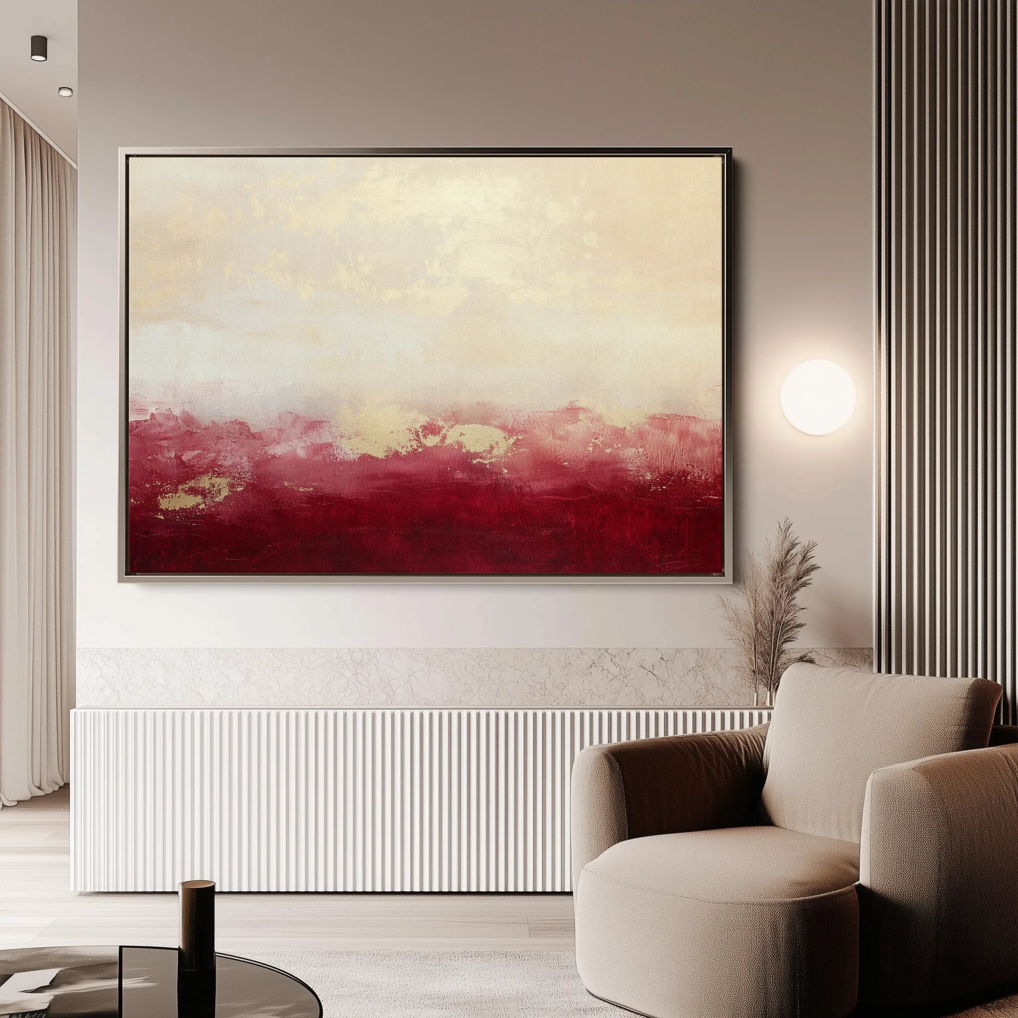 Abstract 487 Canvas Art 18" x 24" / 45 x 60 cm / Black