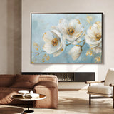 Floral 487 Canvas Art 18" x 24" / 45 x 60 cm / Black