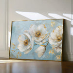 Floral 487 Canvas Art 18" x 24" / 45 x 60 cm / Black