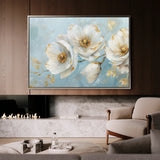 Floral 487 Canvas Art 18" x 24" / 45 x 60 cm / Black