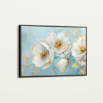 Floral 487 Canvas Art 18" x 24" / 45 x 60 cm / Black