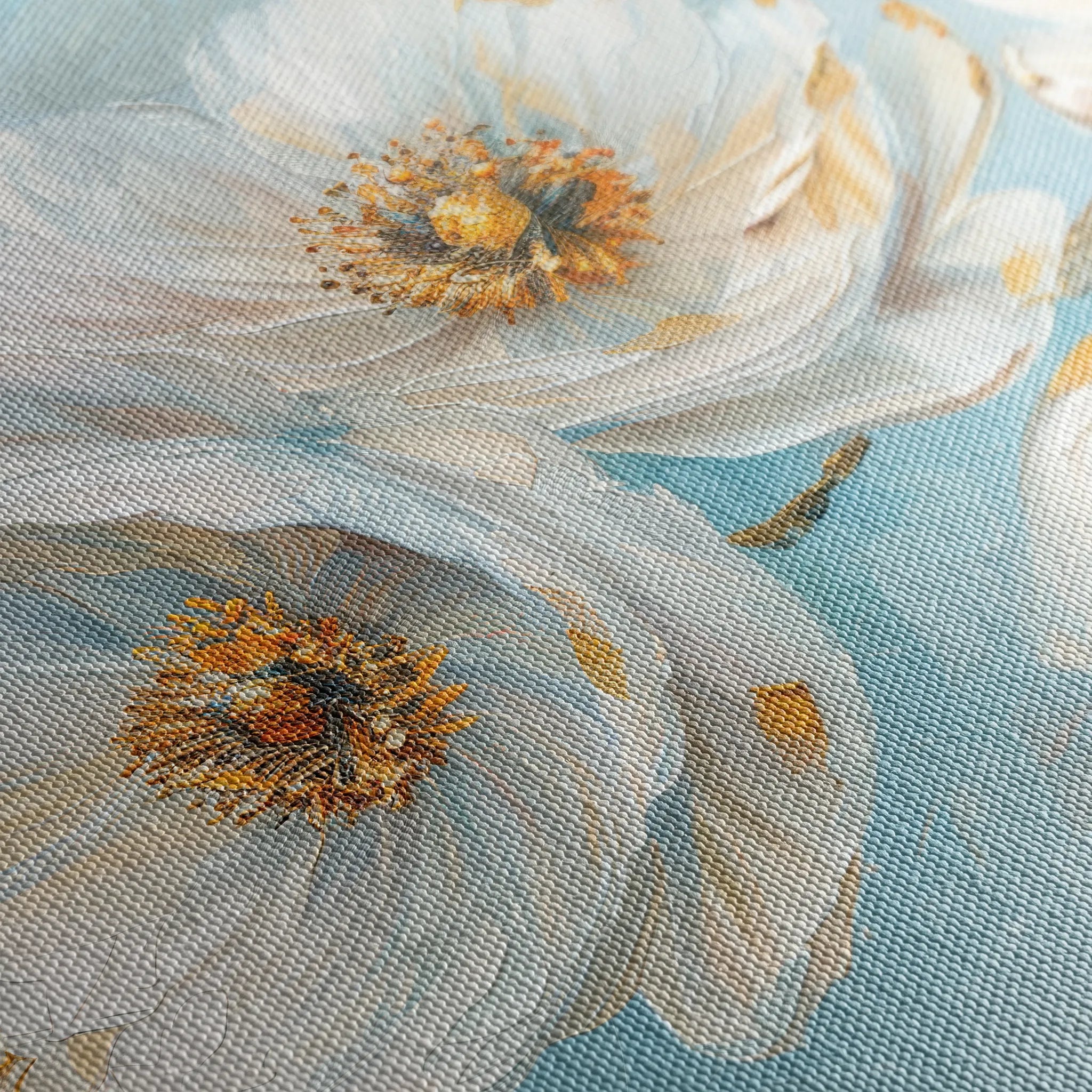Floral 487 Canvas Art 18" x 24" / 45 x 60 cm / Black