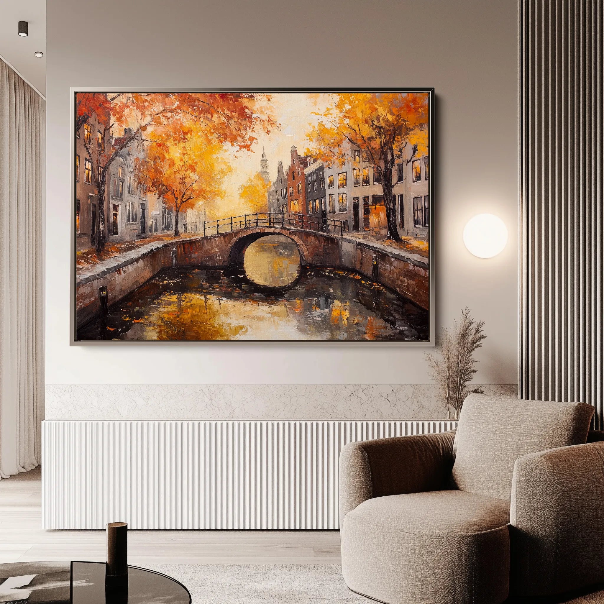 Landscape 487 Canvas Art 18" x 24" / 45 x 60 cm / Black