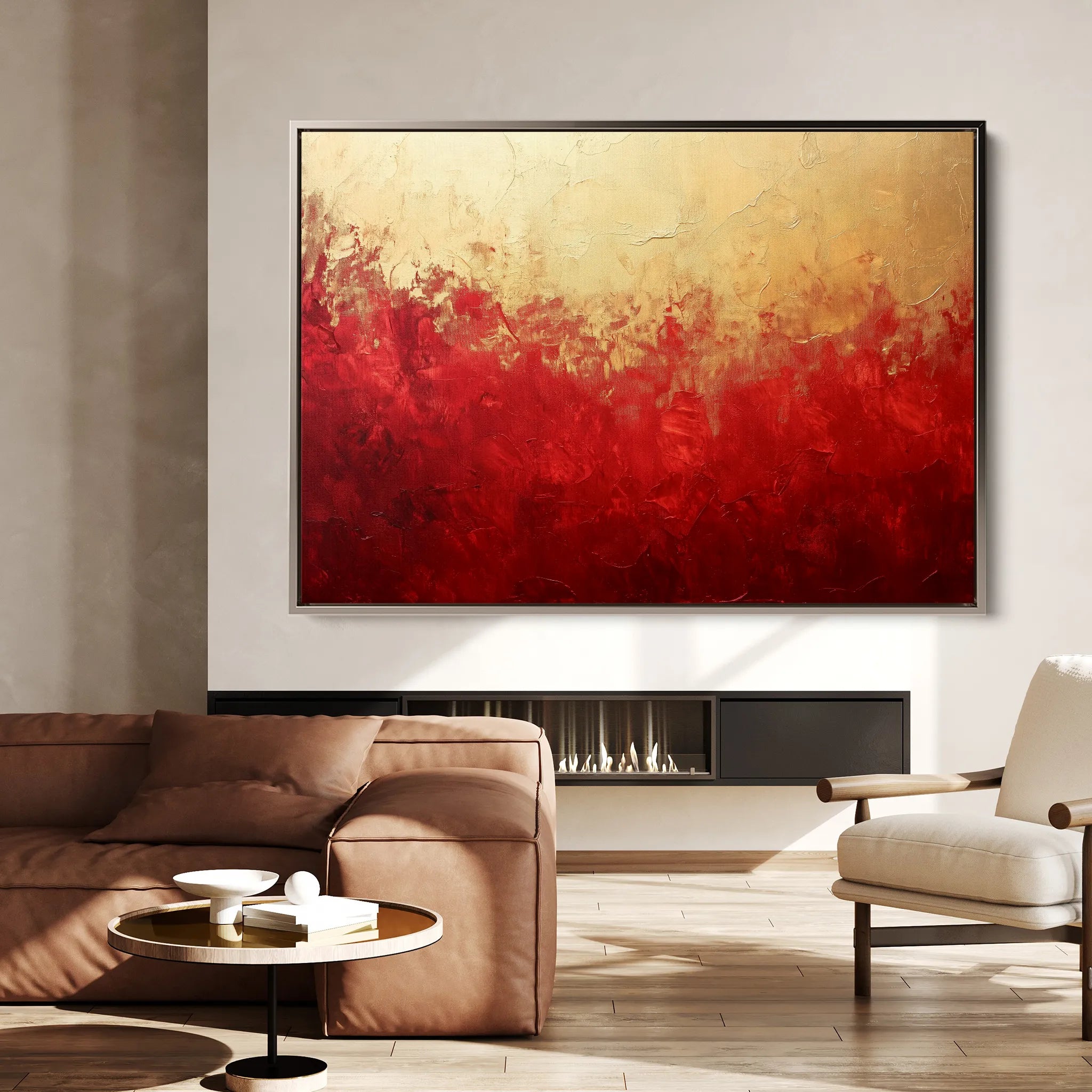 Abstract 488 Canvas Art 18" x 24" / 45 x 60 cm / Black