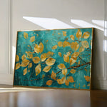 Floral 488 Canvas Art 18" x 24" / 45 x 60 cm / Black
