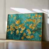 Floral 488 Canvas Art 18" x 24" / 45 x 60 cm / Black