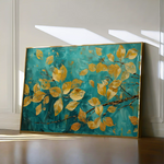 Floral 488 Canvas Art 60 x 40 cm / Black