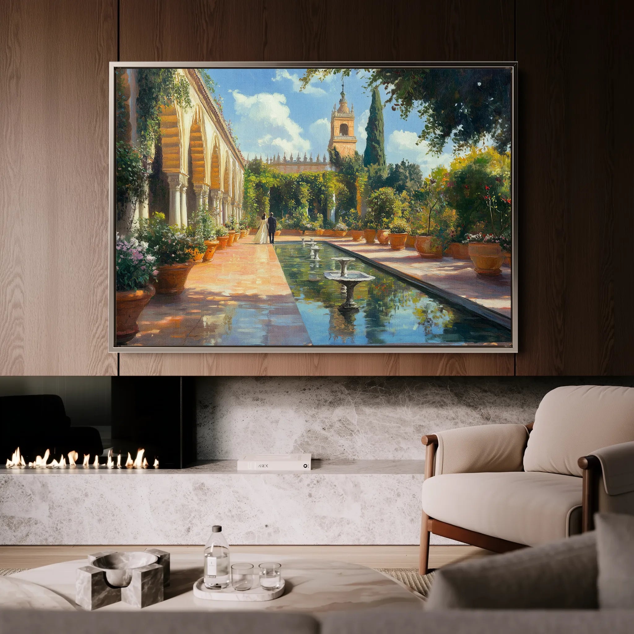 Landscape 488 Canvas Art 18" x 24" / 45 x 60 cm / Black