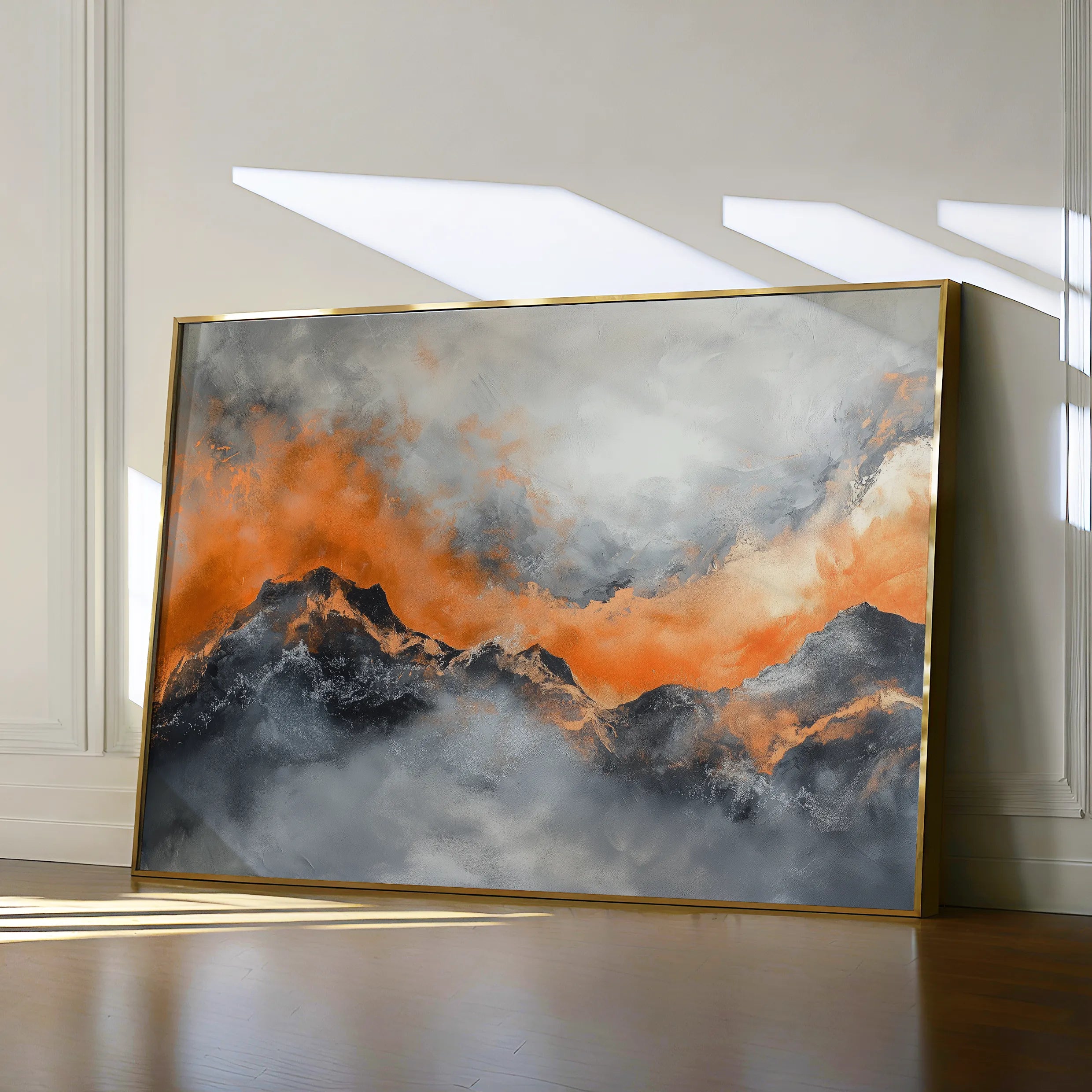 Abstract 489 Canvas Art 18" x 24" / 45 x 60 cm / Black