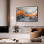 Abstract 489 Canvas Art 18" x 24" / 45 x 60 cm / Black