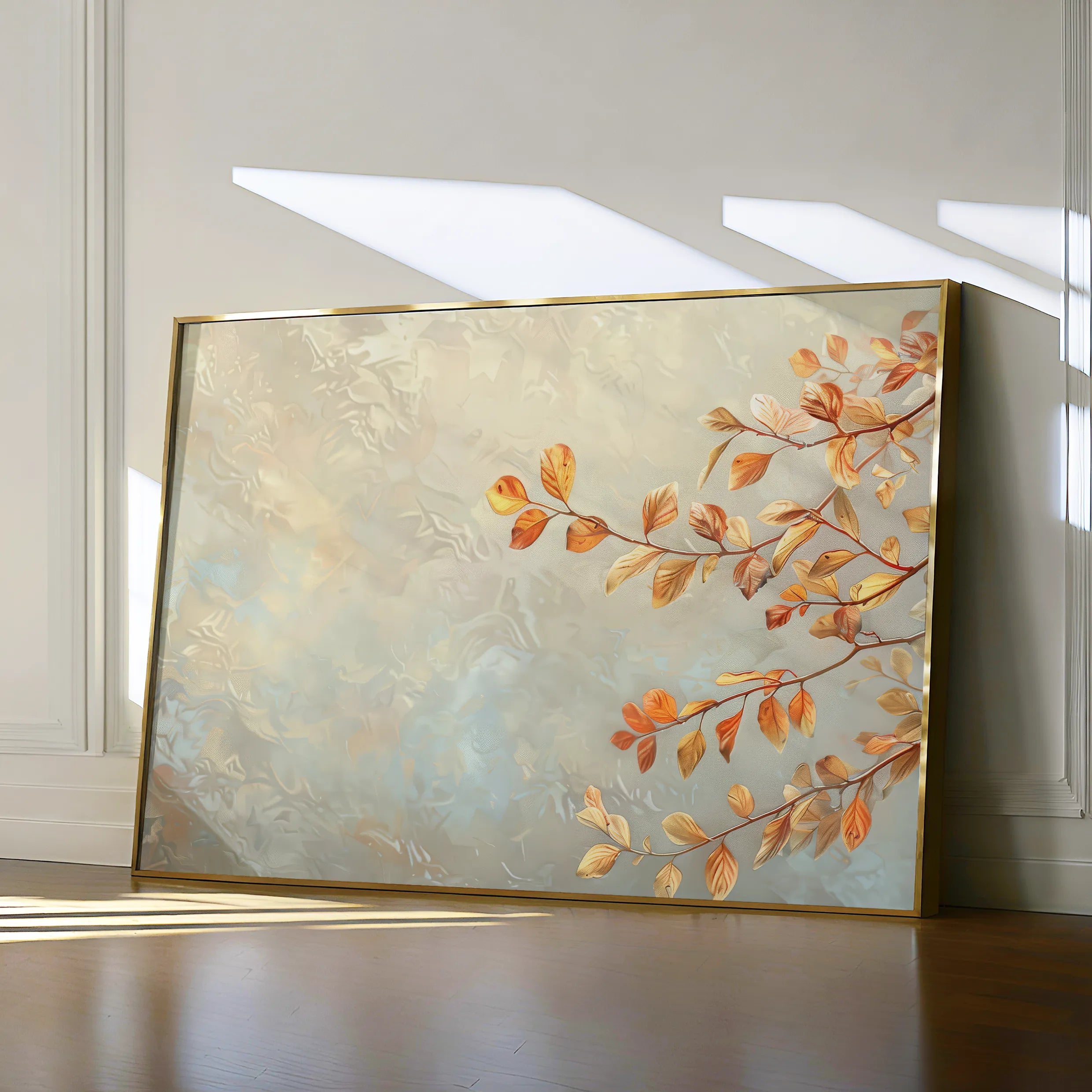 Floral 489 Canvas Art 18" x 24" / 45 x 60 cm / Black