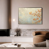 Floral 489 Canvas Art 18" x 24" / 45 x 60 cm / Black