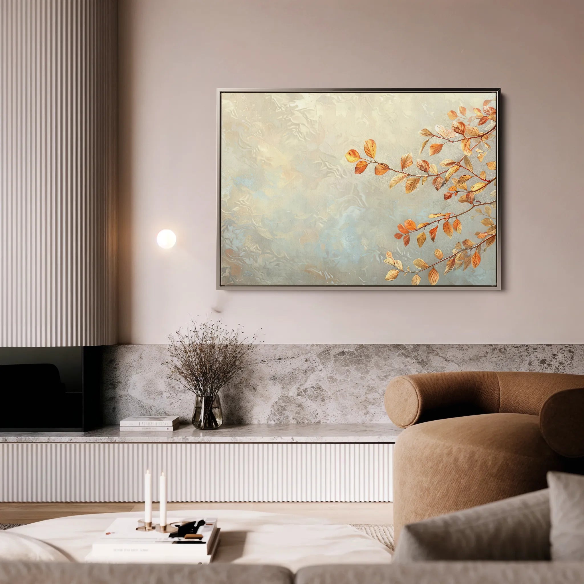 Floral 489 Canvas Art 18" x 24" / 45 x 60 cm / Black