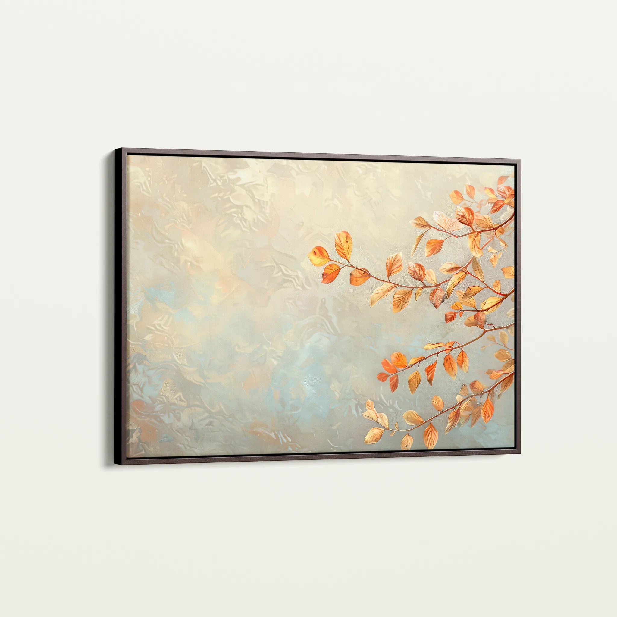 Floral 489 Canvas Art 18" x 24" / 45 x 60 cm / Black